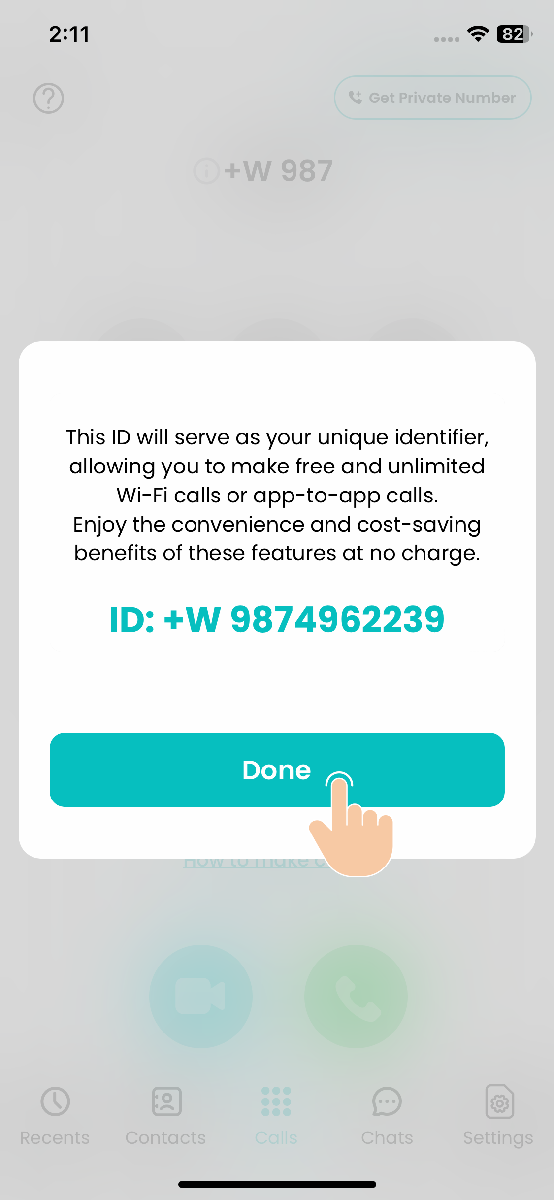 Get your TextApp number